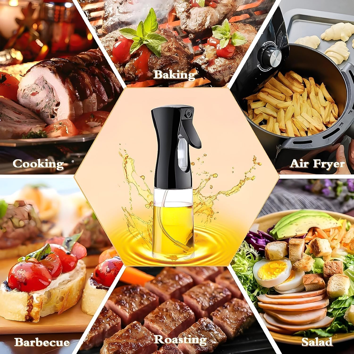 Plastic Oil Spray Bottle with Adjustable Nozzle Plastic Oil Spray Bottle with Adjustable Nozzle